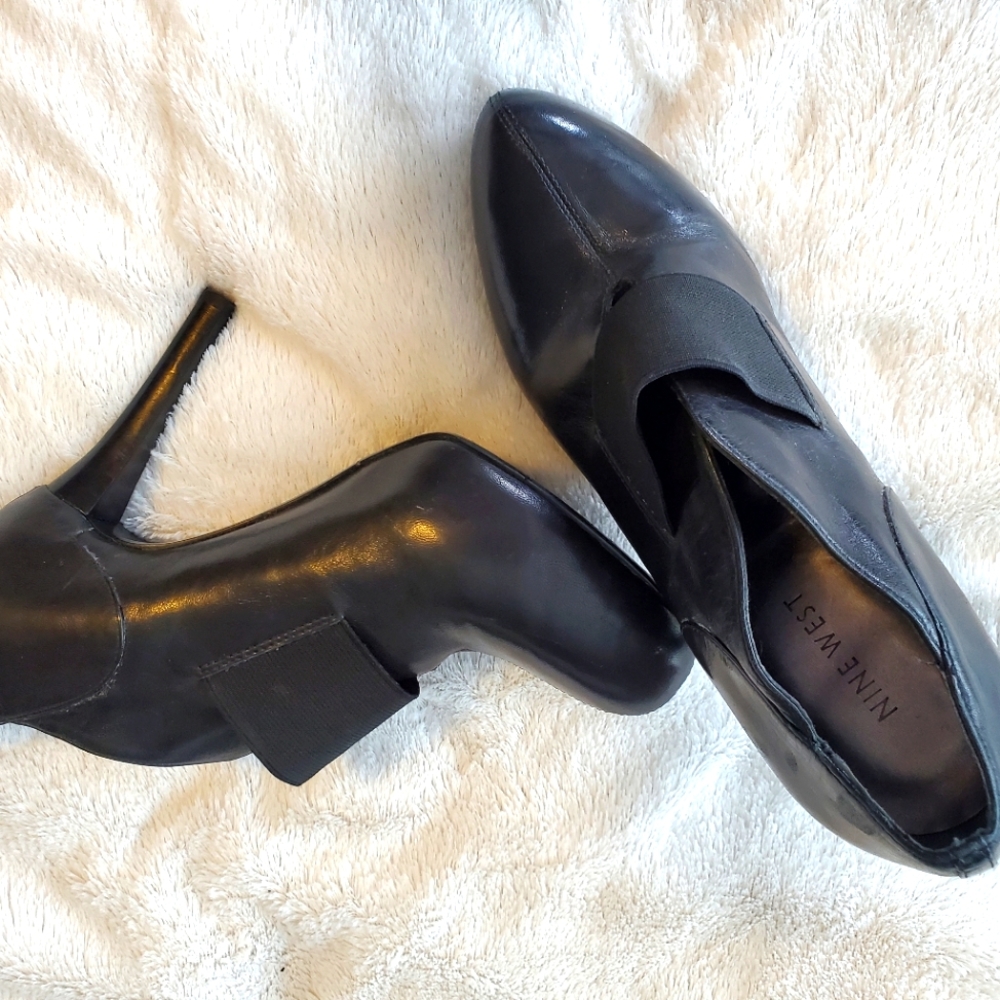 Nine West, Black, ankle heel boot